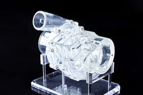 TSR-892 耐熱透明材料　過給機　内部可視化モデル